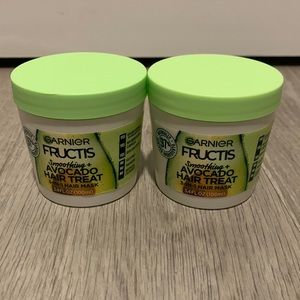 Garnier Fructis Smoothing Avocado Hair Treatment Mask Bundle
